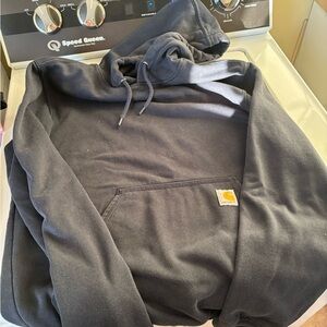 Carhartt Navy Pullover Hoodie with Pocket Logo